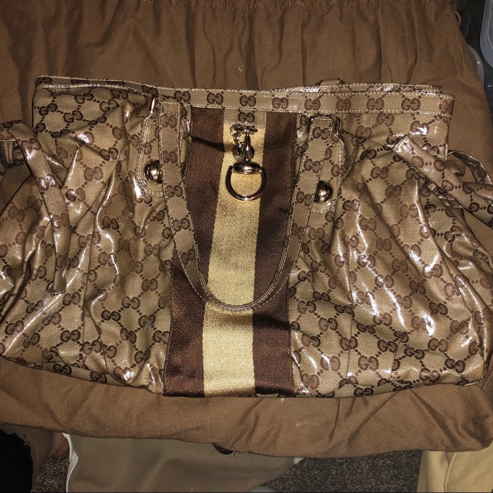 Gucci patent Leather bag